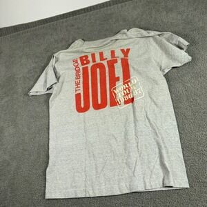 Vintage Billy Joel The Bridge World Tour 1986-1987 T-Shirt Gray 80s Rock Concert